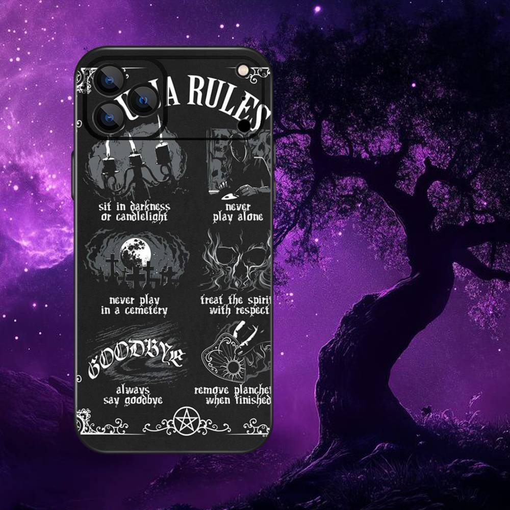 Supernatural Art Ouija Board  Phone Case For iPhone 17,16,15,14,13,12,11,Pro,Max,Plus,E,Air,Mini Protective TPU Cover
