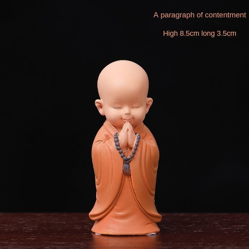 

Zen Inspired Little Monk Living Room Resin Ornament TV Cabinet Home Office Good Items Tea Table Decorations Gifts Cute Ornaments