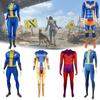 Game Fallout 4 Blue Jumpsuit Role-playing Costume Cosplay Carnival Set Milk Silk Polyester S M L Xl Xxl Xxxl 110 120 130 140 150