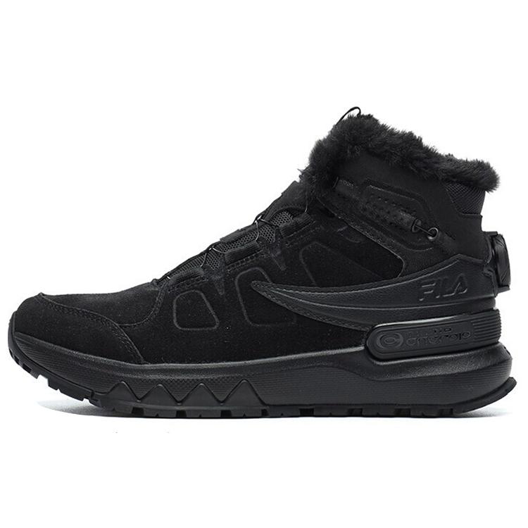 FILA LYNX TERRAIN BOA Fabric High top Running Shoes Women s Black A12W142210FBD 36.5
