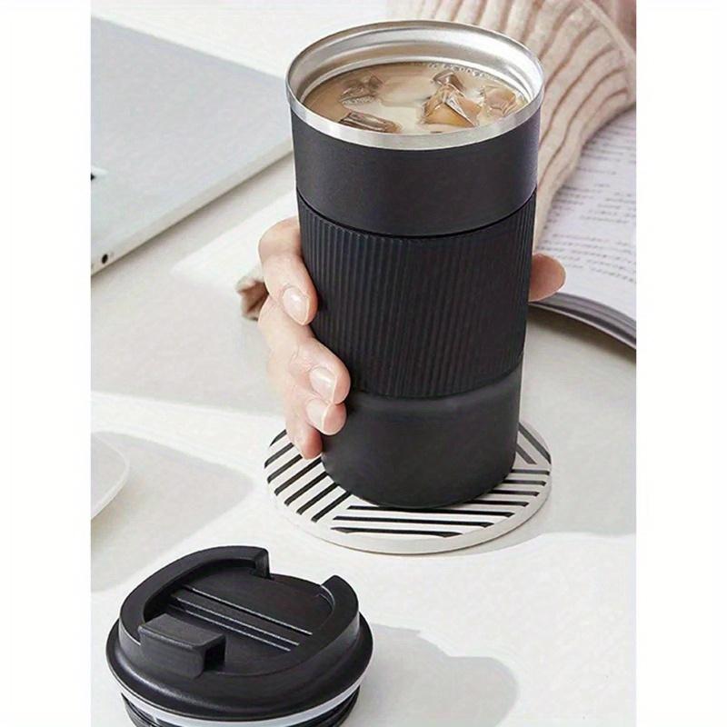 

1 шт. Кофейная кружка из нержавеющей стали, термокружка, герметичная, с двойными стенками, чашка для кафе, нескользящая, дорожная, для автомобиля, изолированная бутылка 510ml разноцветный