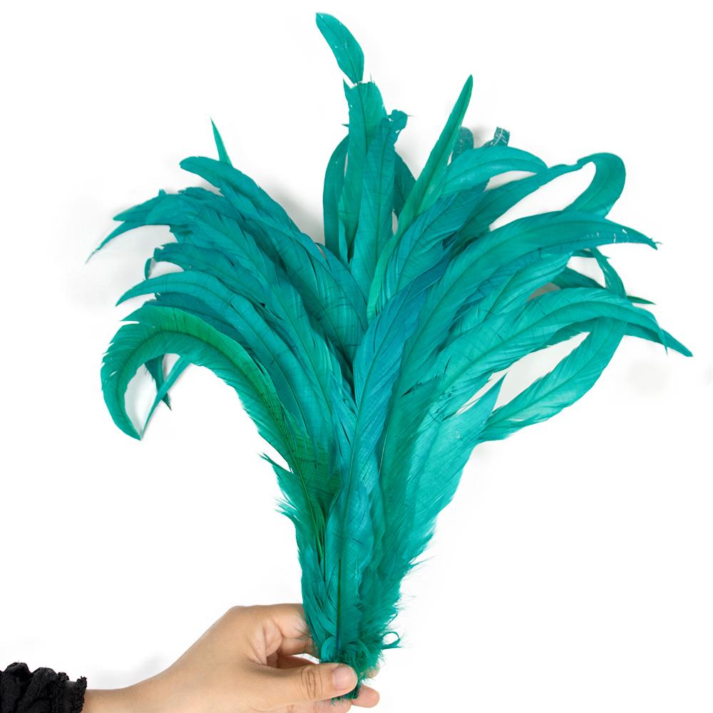 50/100 Stück 25-30cm Hahnenfeder Hochzeitsbasteln DIY Naturfeder Handarbeit Party Feder Karneval Kopfschmuck Dekoration