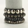 Set de pulseras Meier - joyería unisex de cuero de PU, pulsera de cuero trenzado retro hip-hop europeo y americano DIY
