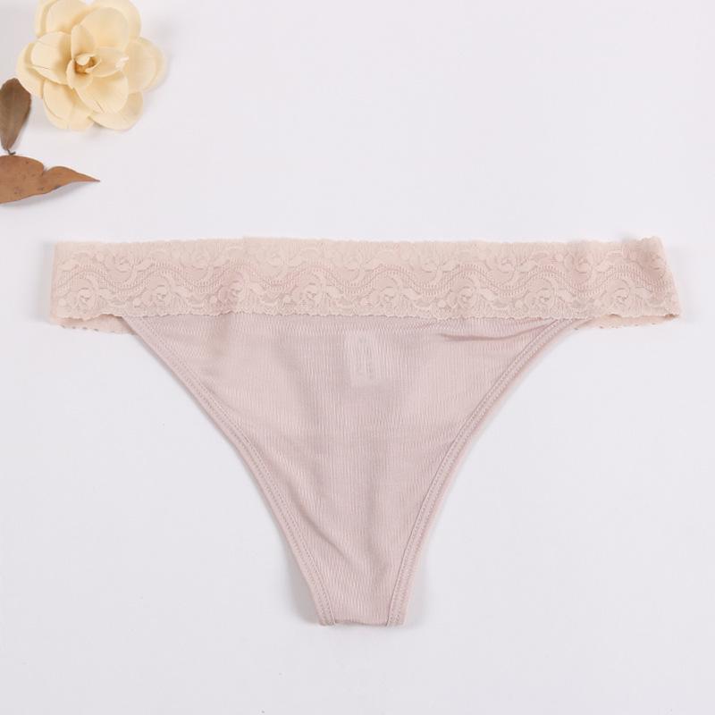 Tang Damen Maulbeerseide G-String: Sexy, Nahtlos, Hüfttief, Transparente T-Pants.