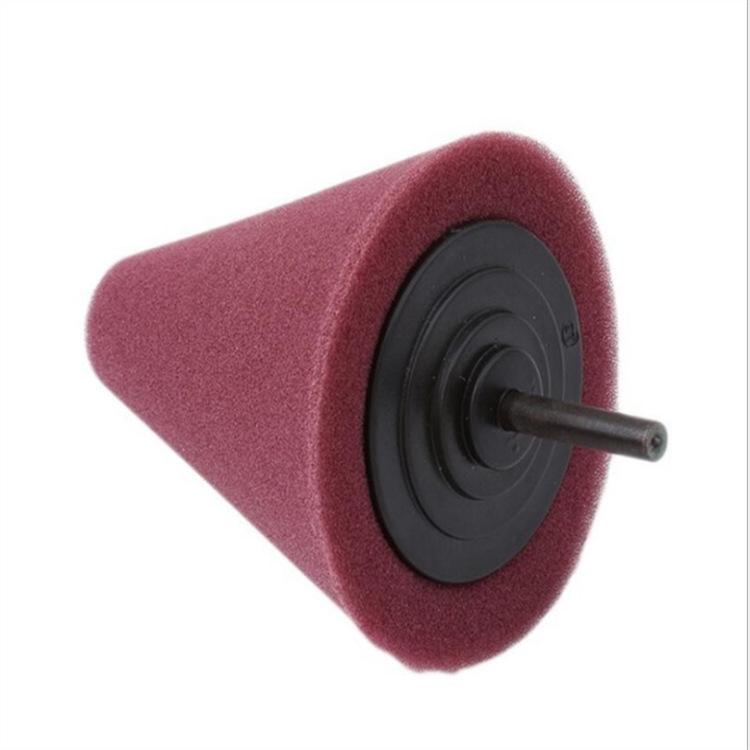 Tapered Car Detailing Kit: Polishing Wheel & Spherical Sponge Pads