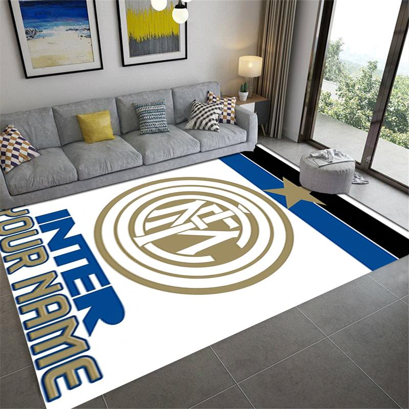 Custom Name Inter Milan Carpet Rug for Living Room Bedroom Home Sofa Decoration,Kids play Non-slip Floor Mat