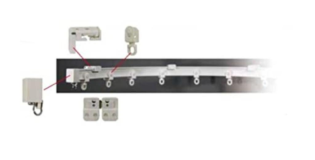 JET INOUE Adjustable Curtain Rail with Parts for Cars and 4m 508576 Trucks, Long,