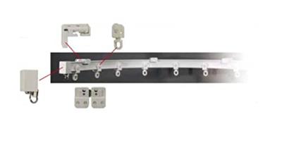 JET INOUE Adjustable Curtain Rail with Parts for Cars and 4m 508576 Trucks, Long,