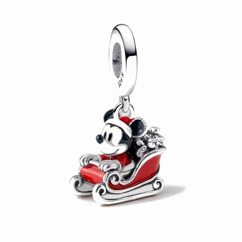 Christmas Cartoon Charm Beads Collection Pendant Charms Festive Santa Cute Animal Design Beads for Women DIY Jewelry Accessories