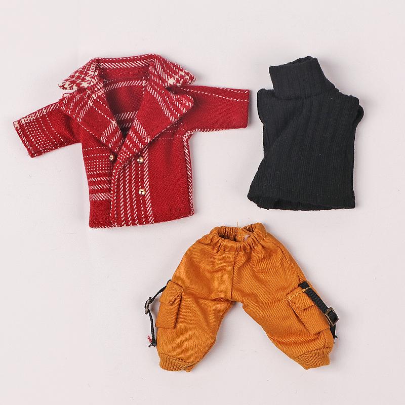 Ob11 Blazer Plaid Windbreaker Molly Baby Clothes 12 Points BJD Set For Obitsu11 GSC Molly 1/12 Doll Clothes Doll Accessories