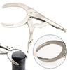 Oil Filter Pliers Heavy Duty Metal Adjustable Oil Filter Wrench Multi-functional Oil Filter Removal Tools Car Accessories