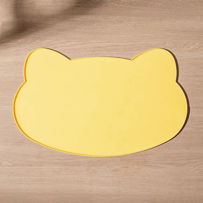 Pet Waterproof Mat Dog Cat Bowl Mat Silicone Non-slip Pet Feeding Mat Dog Eating Bowl Tray Cushion