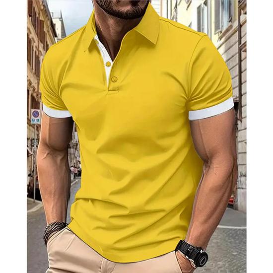 Frühlings- und Sommer-T-Shirt Herren Kurzarm Freizeit-Oberteil Mode-Poloshirt