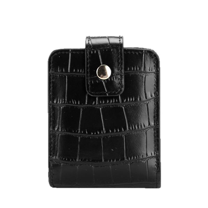 Custodia Portatile da Viaggio per Rossetto da Donna con Fantasia Coccodrillo Porta Balsamo Labbra Borsa per Trucco con Specchio Organizer per Cosmetici