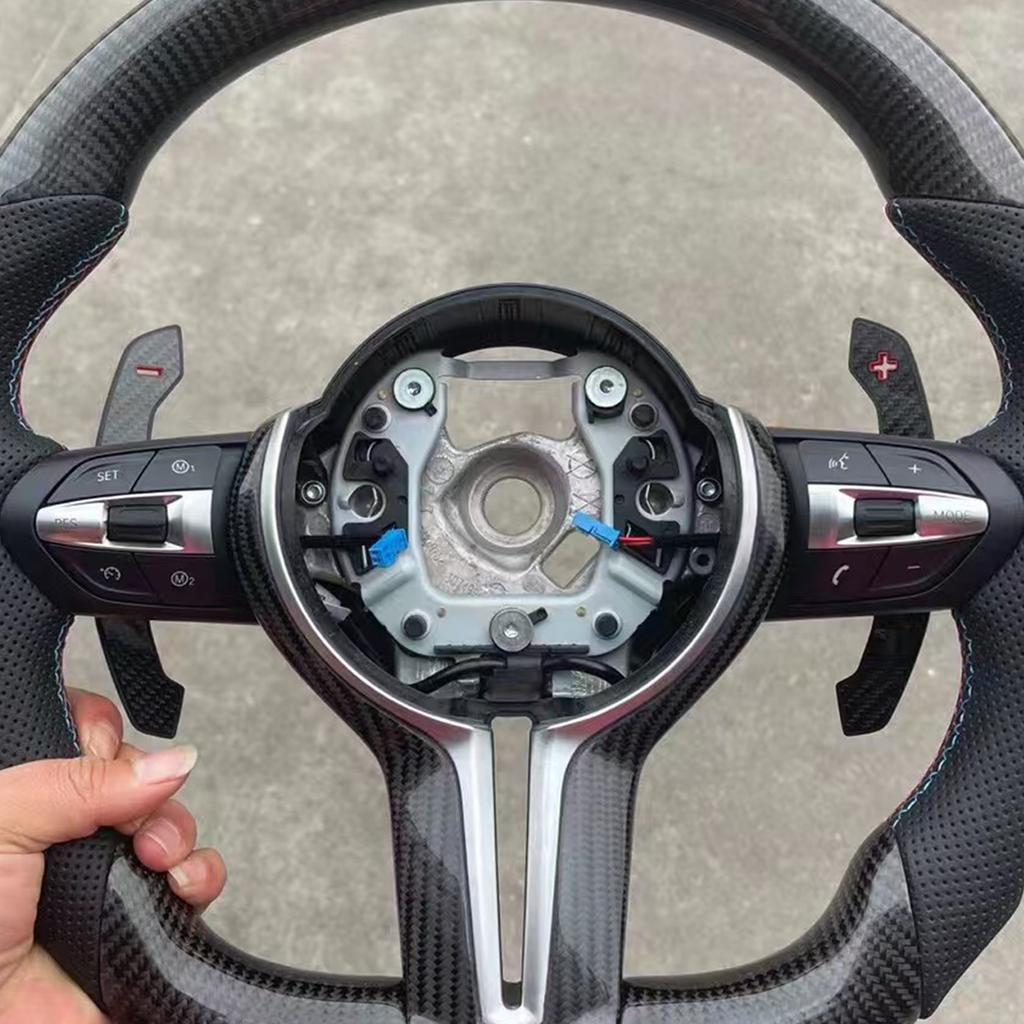 For BMW 1-4 Series F20 F21 F30 F22 F80 G20 G30 G80 Magnetic Carbon Fiber Steering Wheel Paddle Shifter Extensions