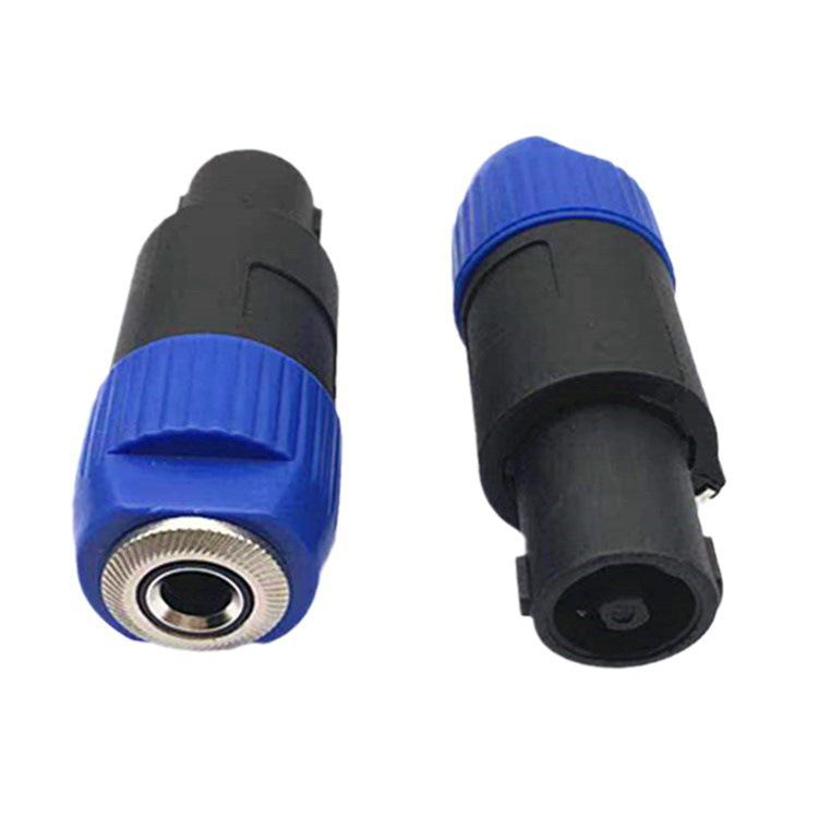 Four-Core Professional 6.5mm Female Audio Plug-In Adapter with Aviation Lock.