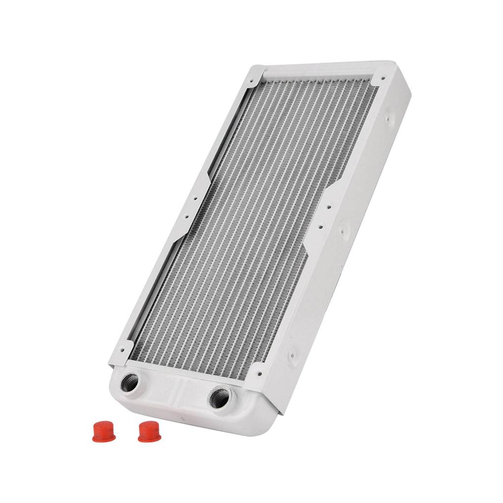 Aluminum Heat Sink Computer Water Cooling Liquid Heat Exchanger White (240mm)