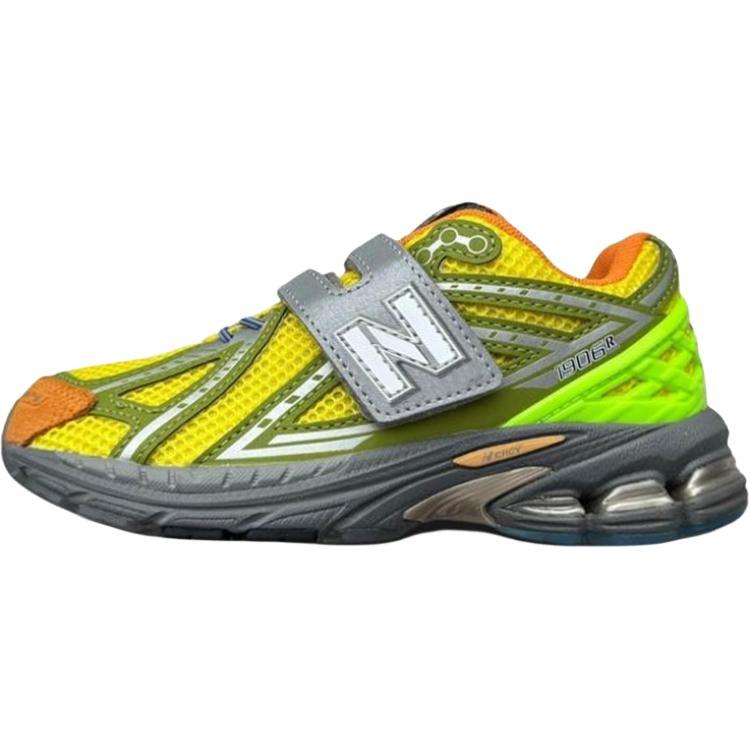 Action Bronson x New Balance NB 1906R Soft And Comfortable Abrasion Resistant Low top Kids  Running Shoes Yellow PV1906AB 32