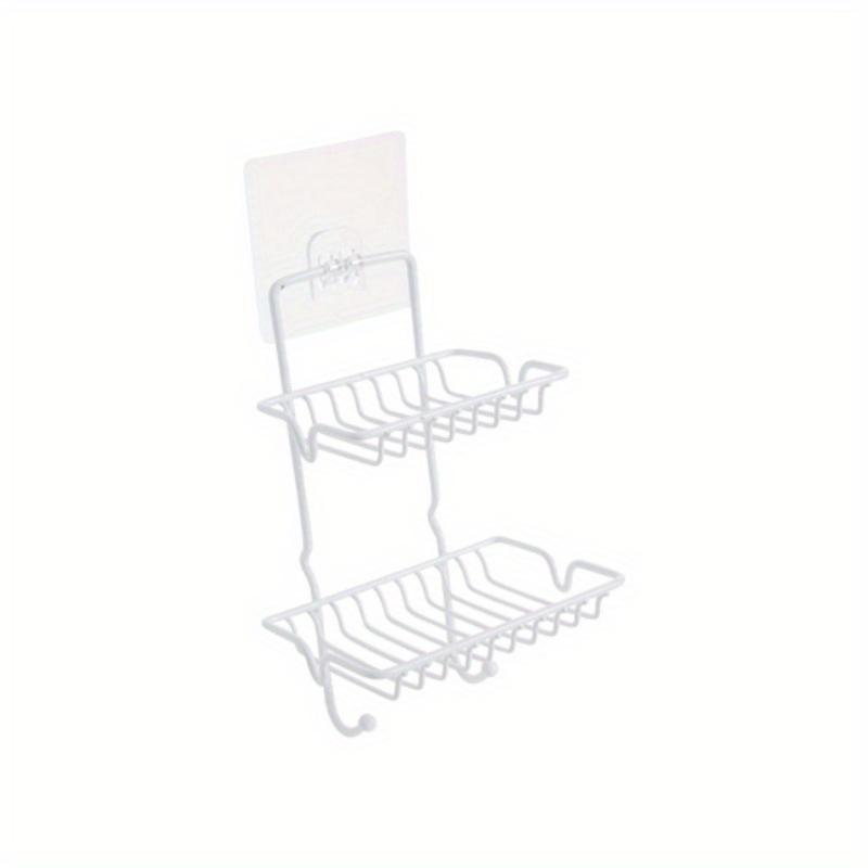 Stainless Steel Wall-Mounted Soap Dish - No-Drill, Drainage Design for Bathroom Organization