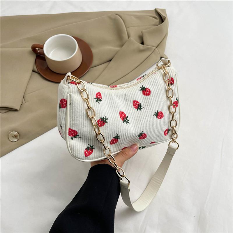

Fashionable And Elegant Crescent Shoulder Bag With Unique Aesthetic For College Students OffWhite