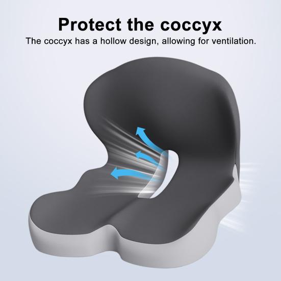 L-Shaped Integrated Seat Cushion Memory Foam Cushion with Lumbar Support Back And Seat Cushion for Tailbone Pain Relief Car Seat Office Chair