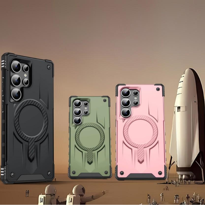 Pouzdro Samsung S25 Ultra Starship - Magnetické, Airbag na čtyřech rozích, Ochrana proti pádu