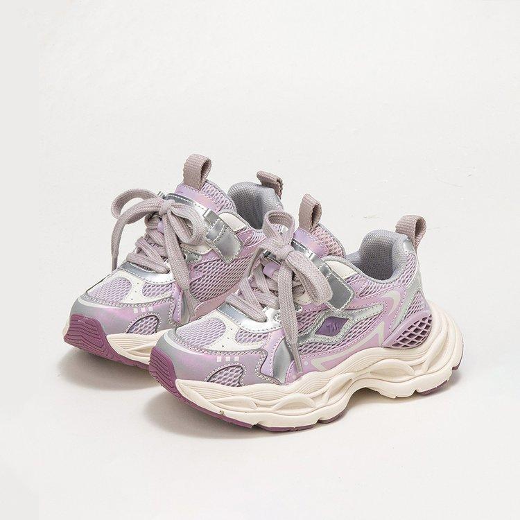 Girls' sneakers 2025 spring new breathable shoes Boys' casual dad shoes Older children's shoes Student running shoes