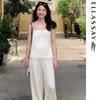 ELLASSAY Pleated Textured Chain Strap Camisole Top