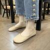 Round Toe Woman Flats Formal Moccasins Off White Y2k Non Slip Cheap Liquidation Popular Elegant and Fashionable Shoes for Women