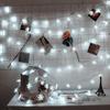 Christmas Lights, Christmas Decorations Snowflake String Lights 19.6 Ft 40 LED Fairy Lights Battery Operated Waterproof for Xmas Garden Patio Bedroom