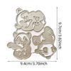 Panda Die Cut Decorative Embossing Paper Die Carbon Steel Cutting Dies For Card Making Scrapbooking Album Bookmarks