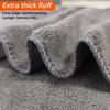 Coral fleece car towel, car wash towel, double-sided cleaning cloth, thickened absorbent car towel, household cleaning towel