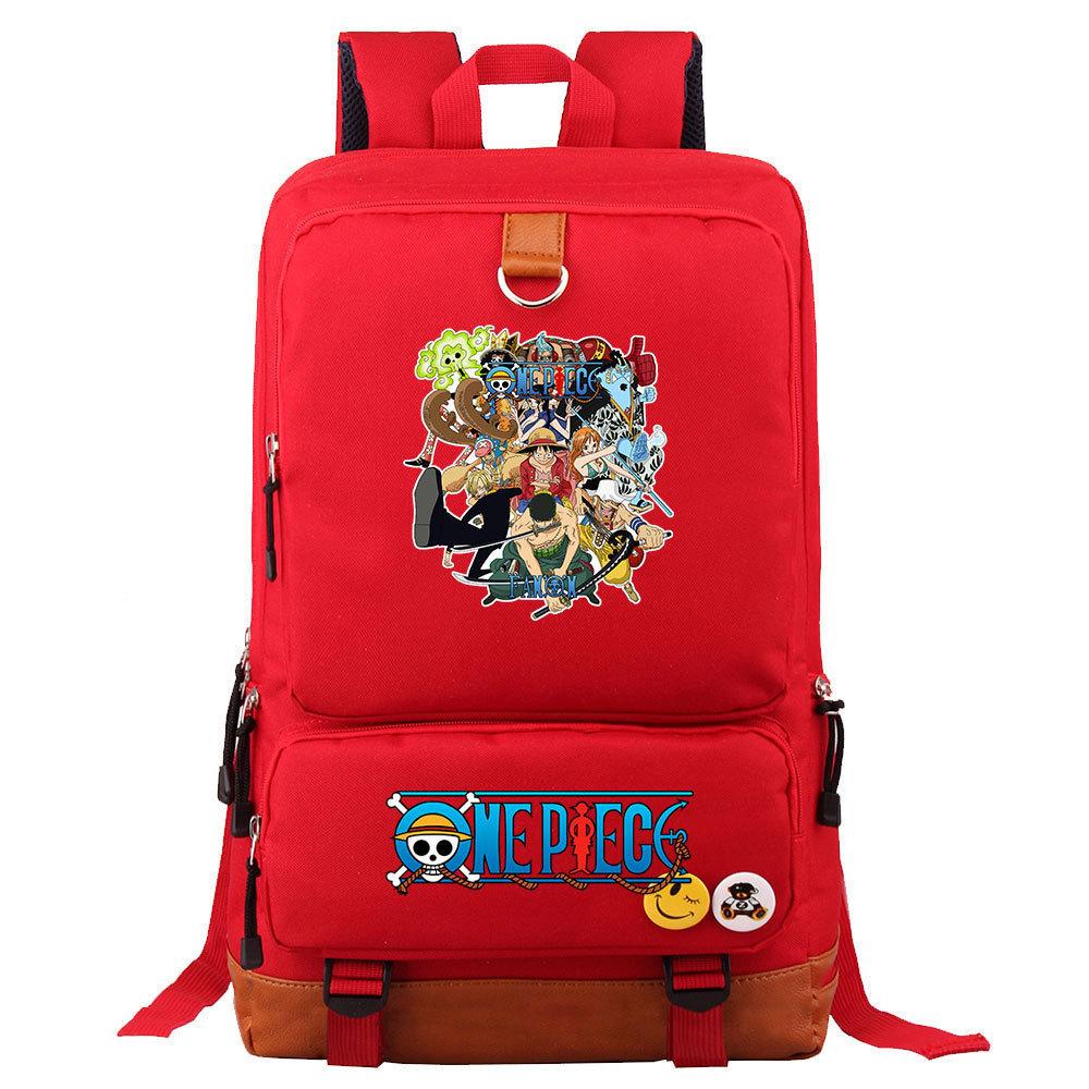 Anime/cartoon One Piece Luffy printed backpack