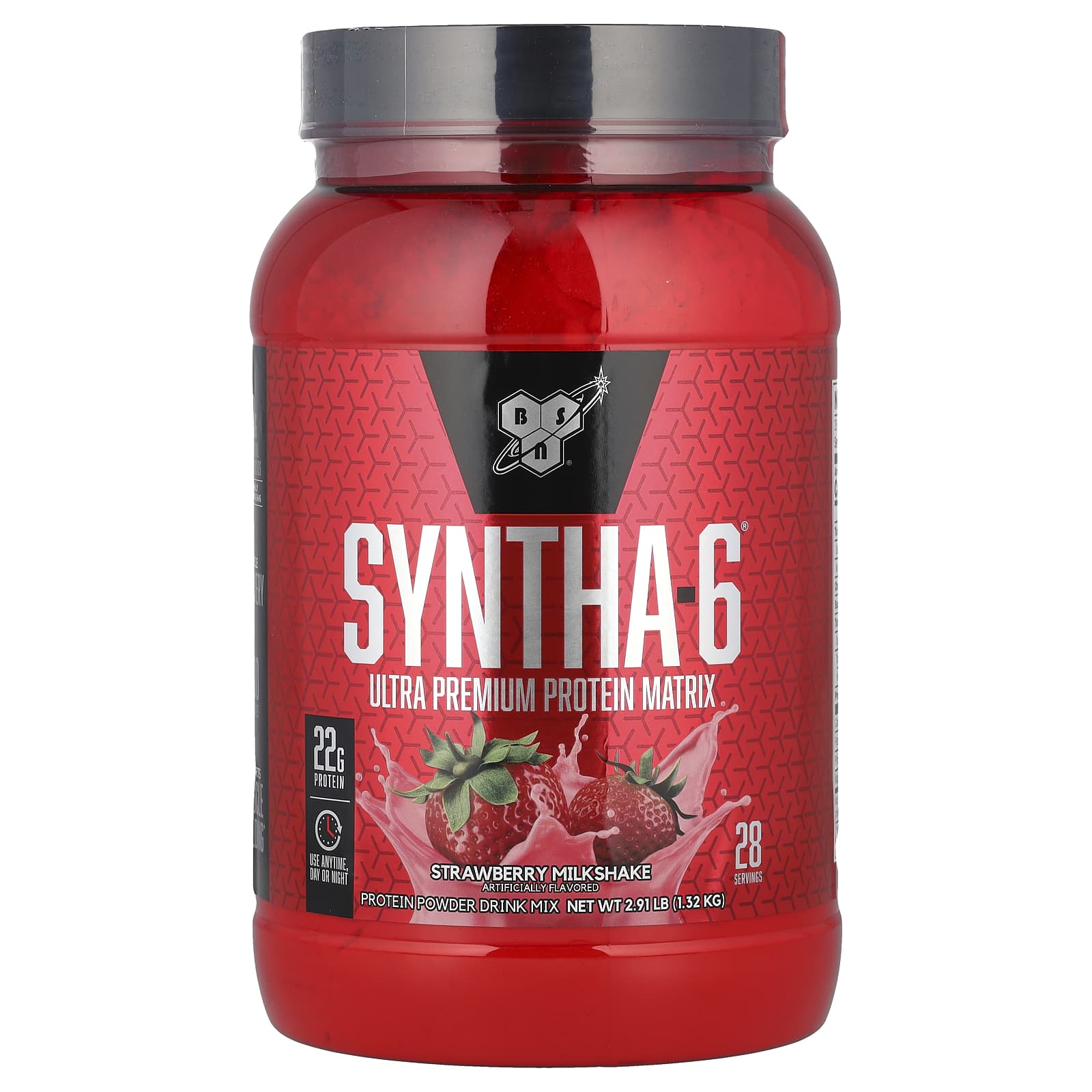 

BSN, Syntha-6, Ultra Premium Protein Matrix, Strawberry Milkshake, 2.91 lbs (1.32 kg)
