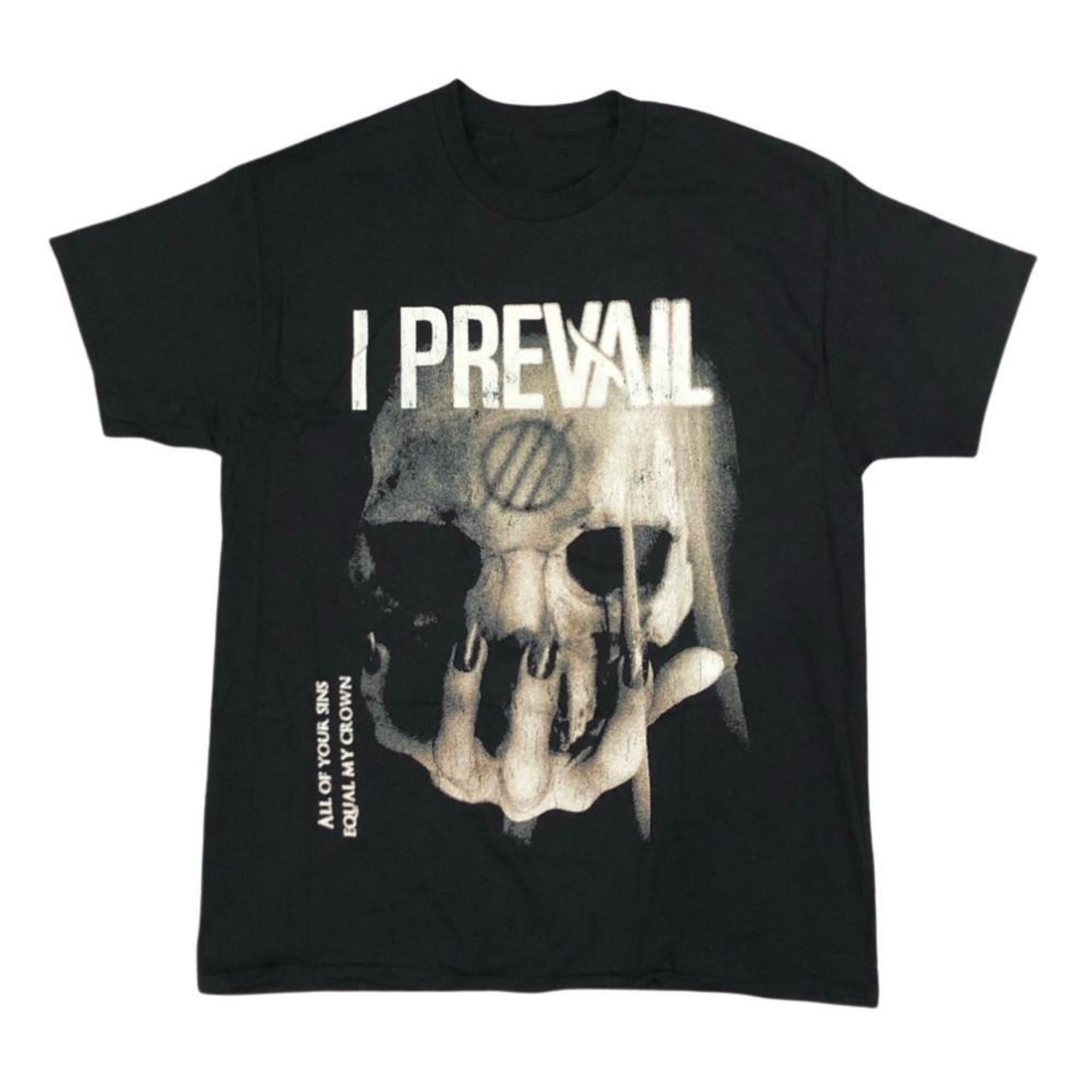 Новая футболка I PREVAIL с коротким рукавом Унисекс S-5XL BO273 Унисекс футболка S чёрный