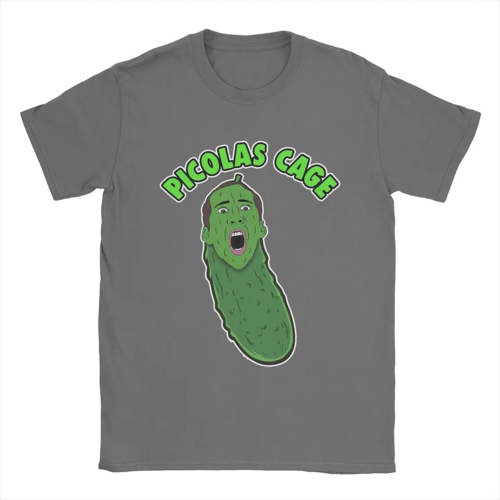 Picolas Cage Nicolas Cage T-shirts Homme T-shirts Drôles Manches Courtes Col Rond T-shirt 100% Coton Vêtements Grande Taille