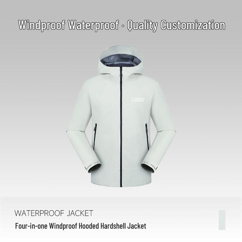 BMW Waterproof Workwear Jacket with Custom Logo for Employees - Stand-up Collar, Autumn/Winter Season