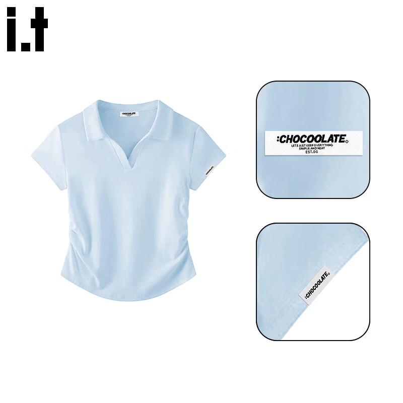 :CHOCOOLATEit Women s Slim Fit Polo T-shirt S