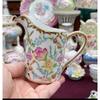 Ceramics Flower Jewelry Storage Box Vase Teapot Flower Basket Jewelry Case Storage Jewelry Organizer Display Home Decor Ornament