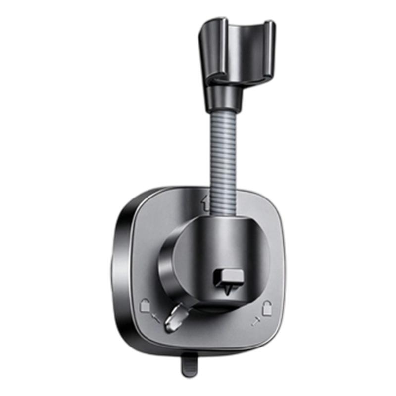 Wall Mounted Shower Head Mount with Suction Cup, Bathroom Replacement Accessory for Handheld Shower Wall Area Use