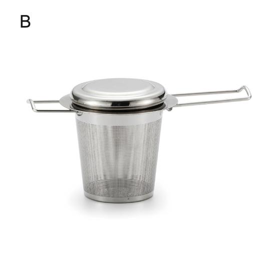 Tea Infuser with Handle Fine Mesh Reusable Anti-rust Household Tea Shop Handheld Tea Leaf  Strainer for Kitchen