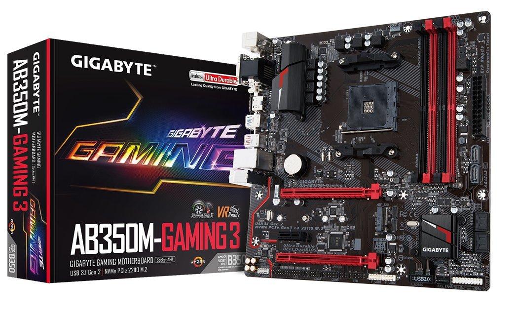 

Материнська плата GIGABYTE AMD B350 на чіпсеті 3 GA-AB350M-Gaming