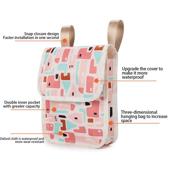 Geantă Bicicletă Impermeabilă Capacitate Mare Design cu Buton Strat Dublu Ghidon Tub Față