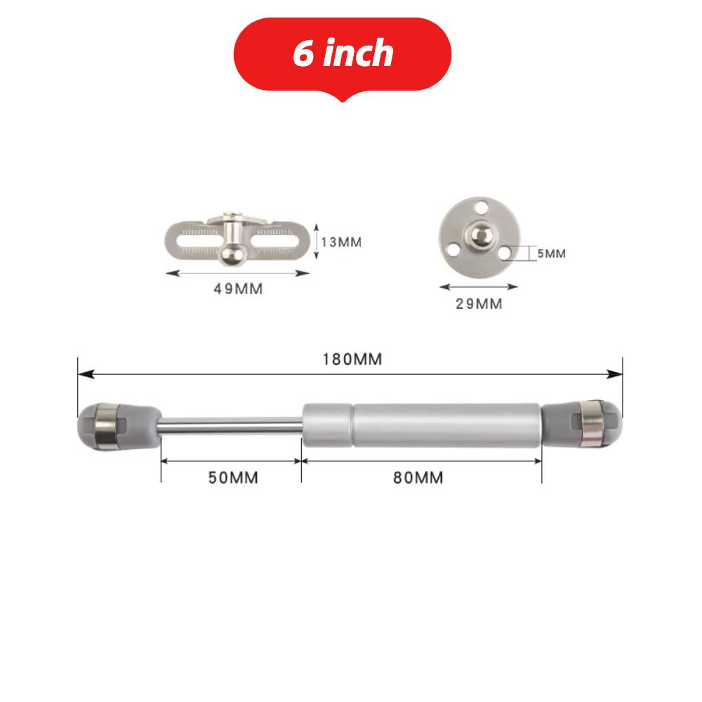 6/8inch Gas Springs 100N Gas Struts Lift Supports Shocks Soft Close Hinges Furniture Cabinet Door Lid Stay for Storage Box Strut