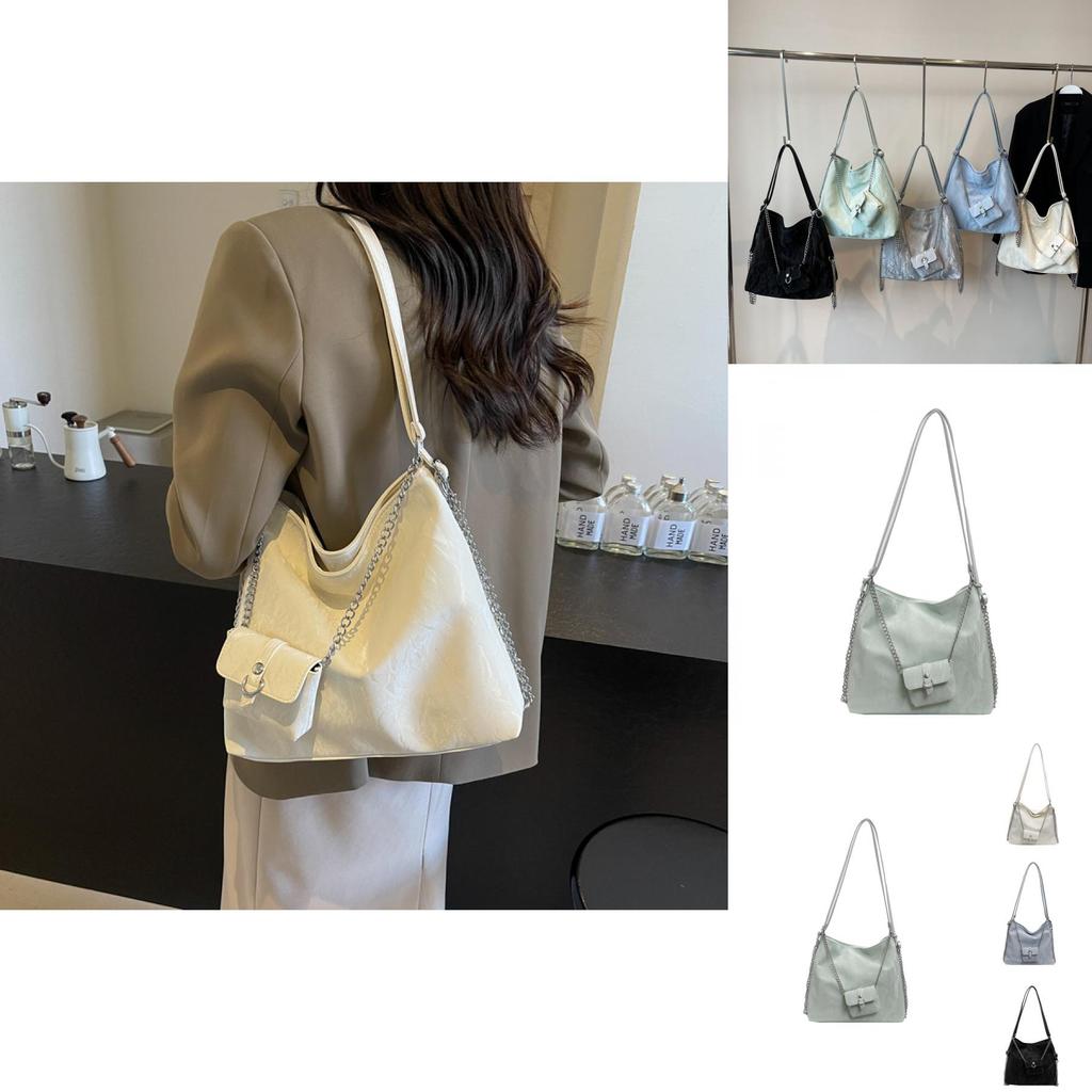 Trendy Pu Leather Shoulder Bag For Women 2024 New Large Capacity Daily Tote