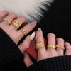Medieval Style Retro Brushed Court Style Open Ring Temperament Gold Exquisite Light Luxury High Sense Ring