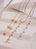 Qiong Yao Sparkle 5A Zirconium Plum Blossom Rhinestone Tassel Necklace & Bracelet Set