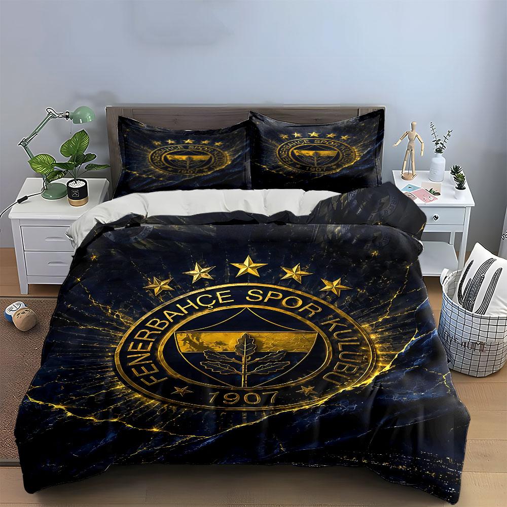 """Fenerbahçe Sportverein Set" Bettwäsche Bettbezug-Set Bettbezug Kissenbezüge"""  (1 * Bettbezug 2 * Kissenbezüge, ohne Bettdecke)