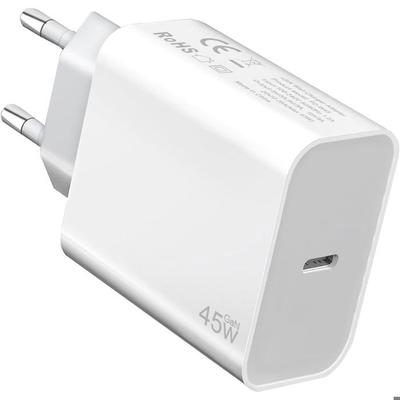 45W Fast Charger - E.F.CONNECTION - USB-C - White - For Samsung Galaxy S25 Series