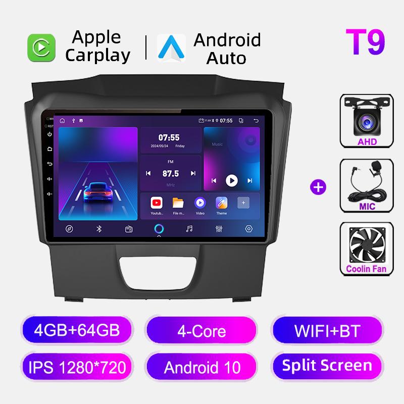 Car Radio For Chevrolet S10 Isuzu DMAX 2015-2018 GPS Navigation Audio Multimedia Stereo Carplay Android Auto IPS Screen Headunit